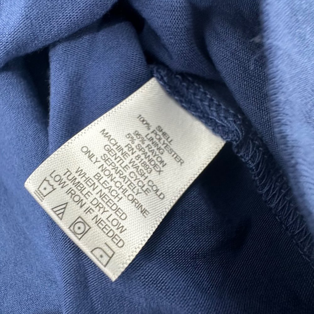 H By Halston Sleeveless Blouse Blue Layered Tie Dye 22W Brand New Polyester Rayo - Picture 6 of 11